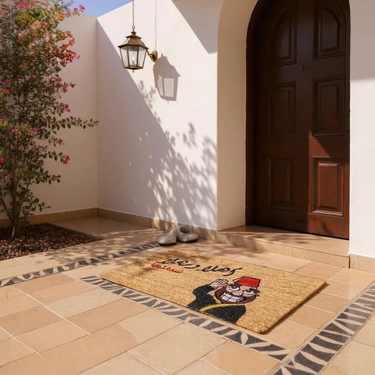 Heavy-Duty Leather Welcome Mat – Non-Slip