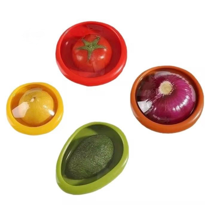 Reusable Silicone Food Savers – Set of 4