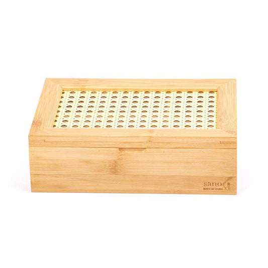 Elegant Wooden Tea Box with Glass Lid – Versatile and Stylish Storage