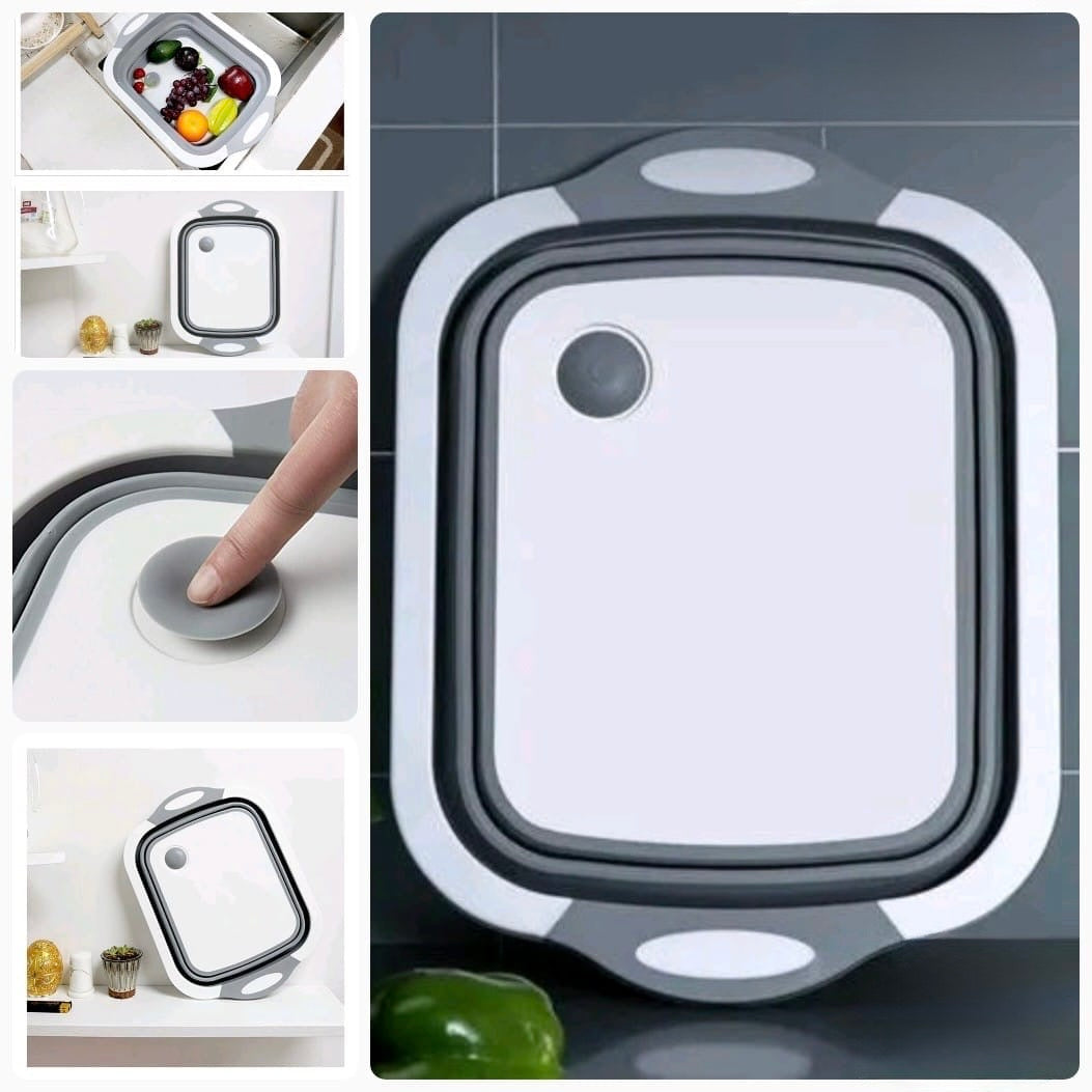 Plastic Chopping Tray with Silicone Edges