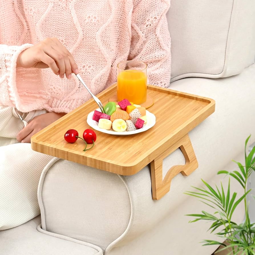 Bamboo Sofa Arm Tray Table