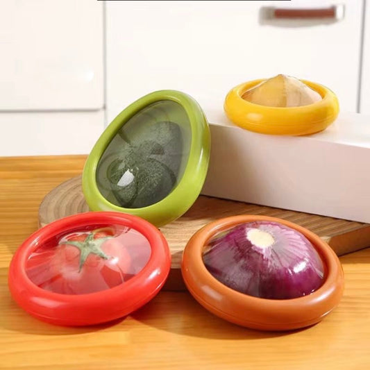 Reusable Silicone Food Savers – Set of 4