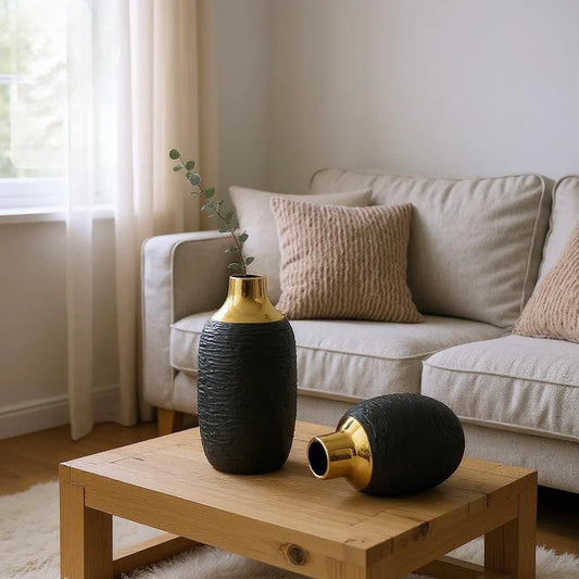 Luxury Heavy Ceramic Vase – Contemporary Elegance