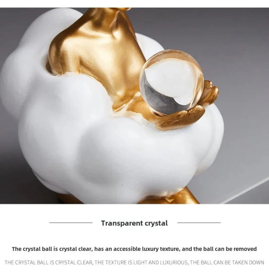 Art Statue Decor Abstract Cloud - Set Of 2