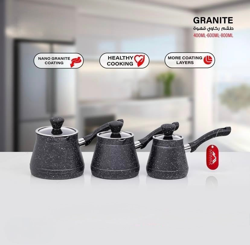 3-Piece Granite Coffee Pot Set