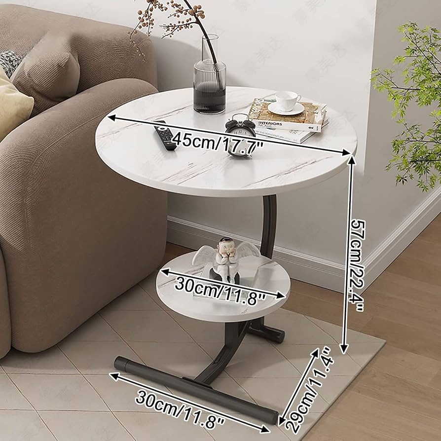 Modern 2-Layer Top Side Table