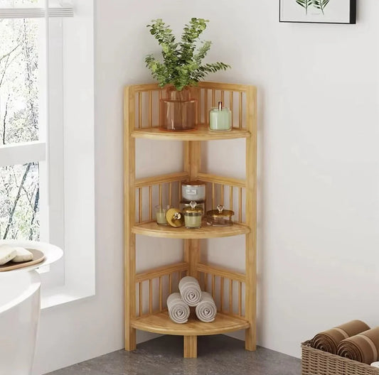 Dripex Bamboo Corner Shelves