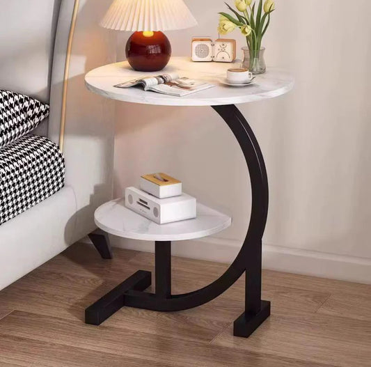 Modern 2-Layer Top Side Table