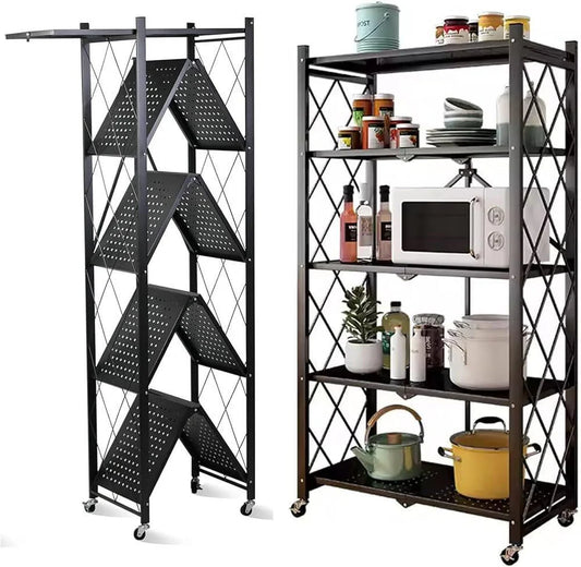 Foldable 5-Tier Storage Organizer Shelf