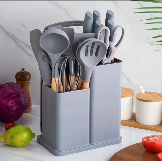 Complete Your Kitchen in Style with This Elegant 19-Piece Set