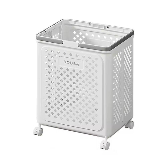 Foldable Laundry Basket with Wheels