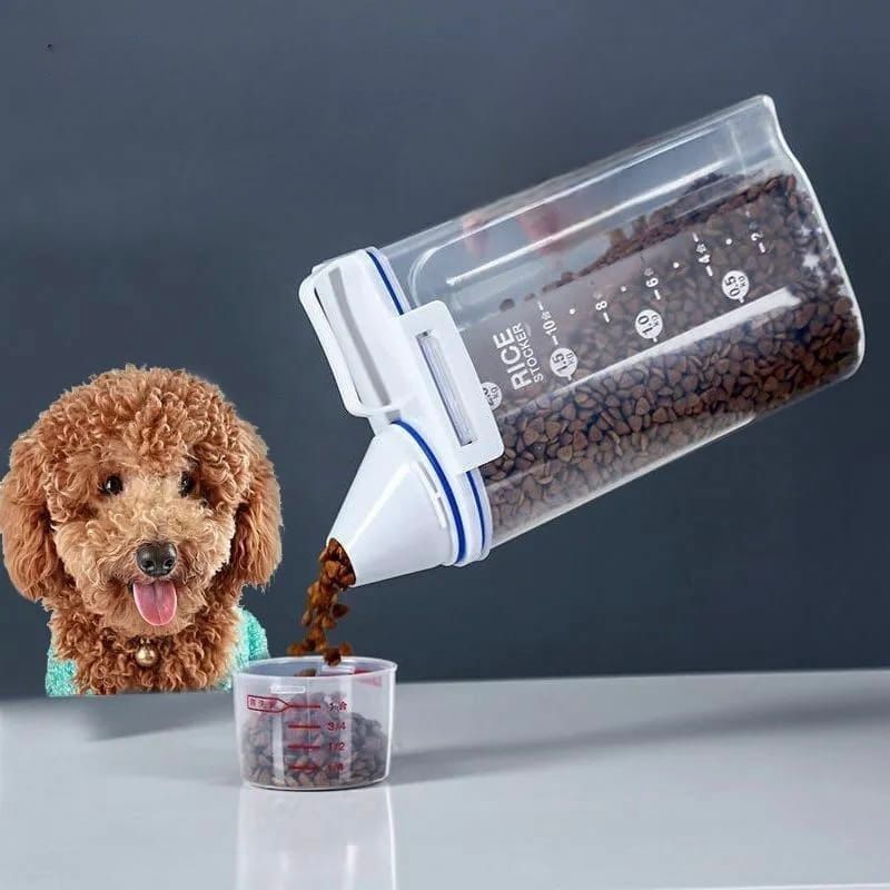 Transparent 1.5L Pantry Storage Container with Pour Spout