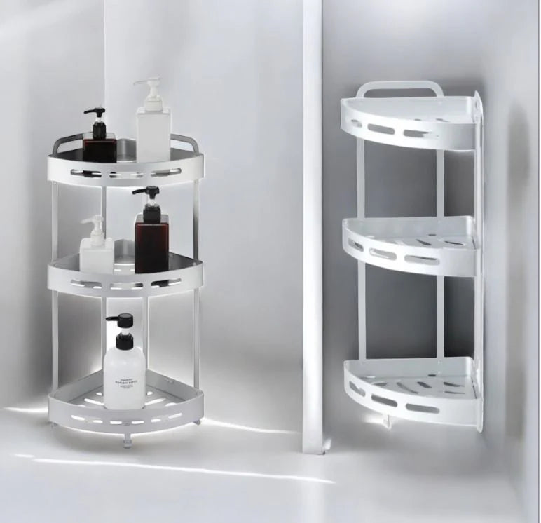 Aluminum Corner Bathroom Shelves