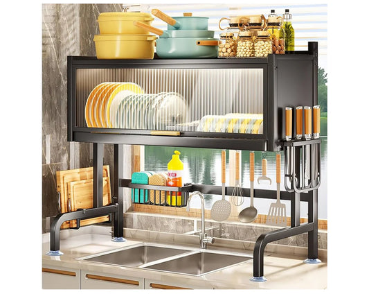 Compact Multi-Functional Dish Drying Rack – Elegant & Space-Saving