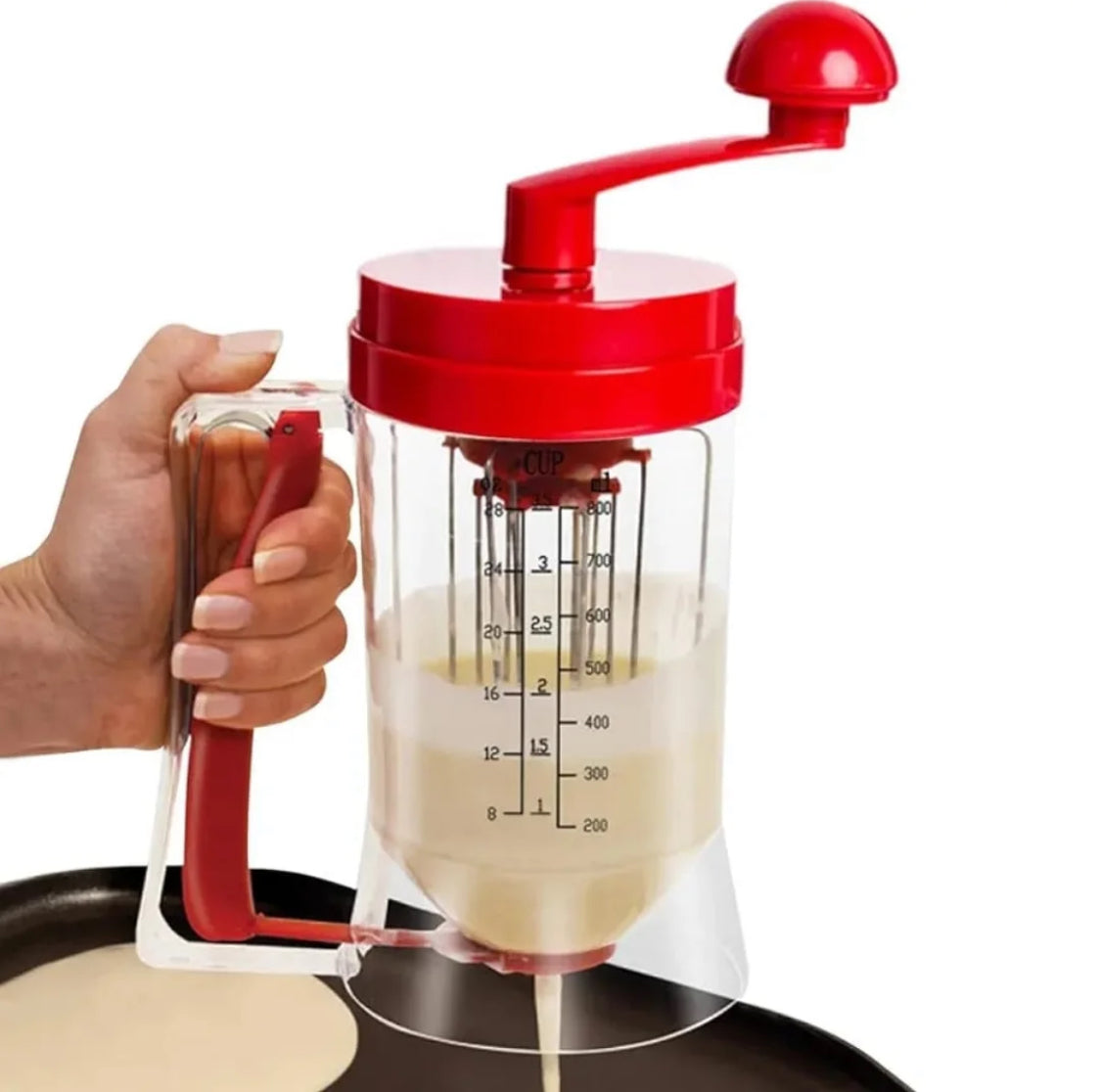 Manual Hand Mixer & Batter Dispenser