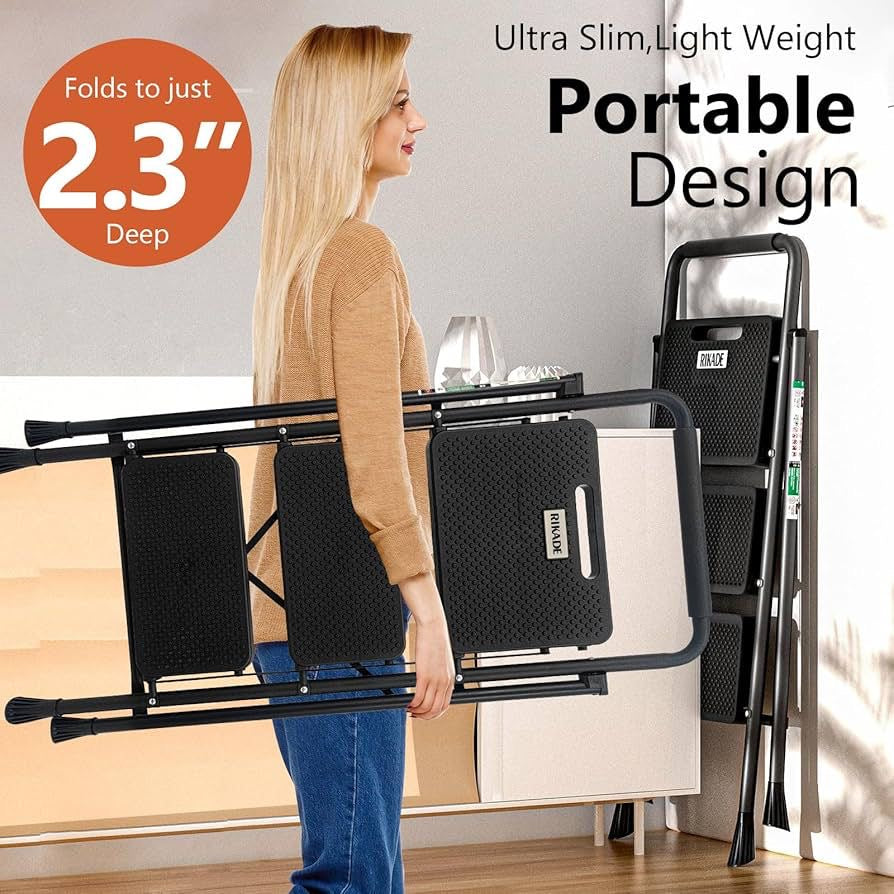 Foldable Multi-Step Aluminum Ladder