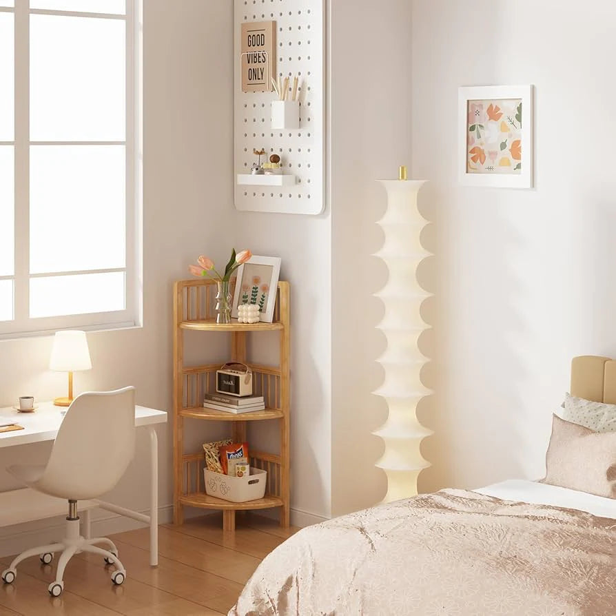Dripex Bamboo Corner Shelves