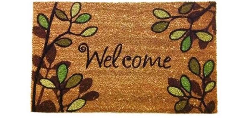 Heavy-Duty Leather Welcome Mat – Non-Slip