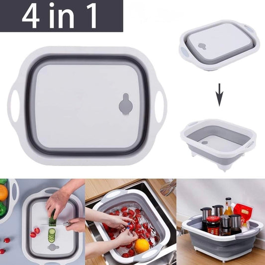 Plastic Chopping Tray with Silicone Edges
