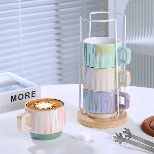 Set of 4 Ceramic Mugs (300ml)