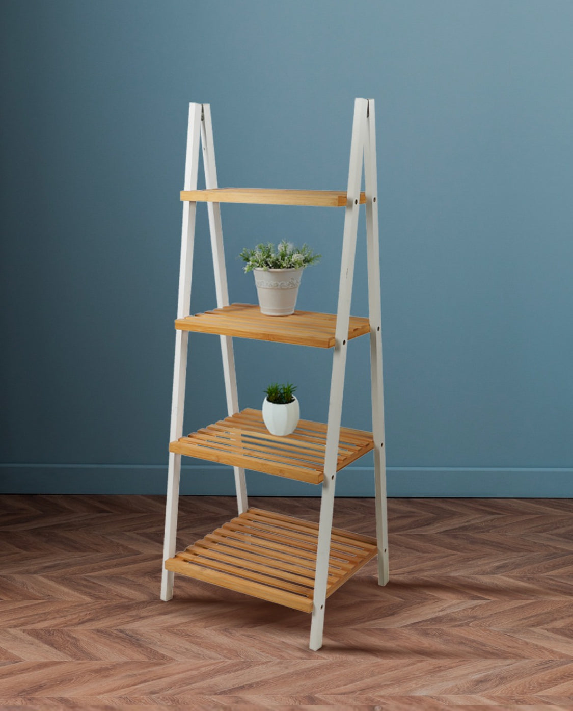 Urban Living 4-Tier Wooden Pyramid Shelf