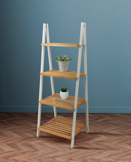 Urban Living 4-Tier Wooden Pyramid Shelf