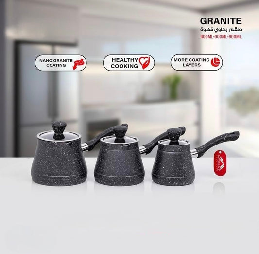 3-Piece Granite Coffee Pot Set