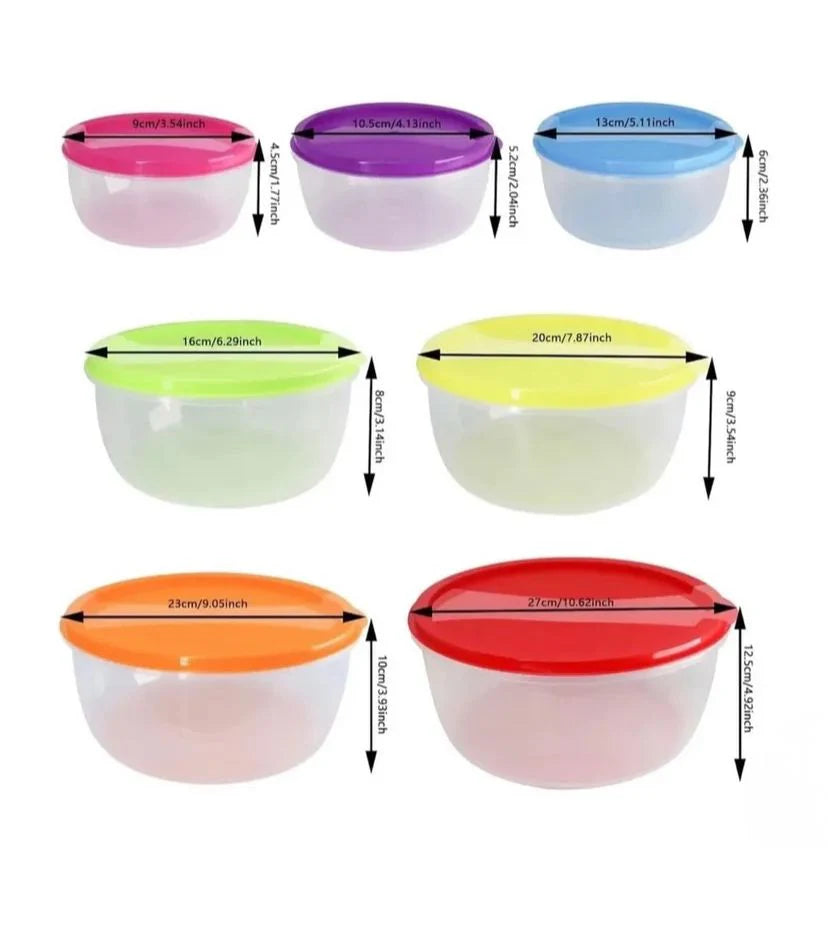 7-Piece Airtight Food Storage Container Set