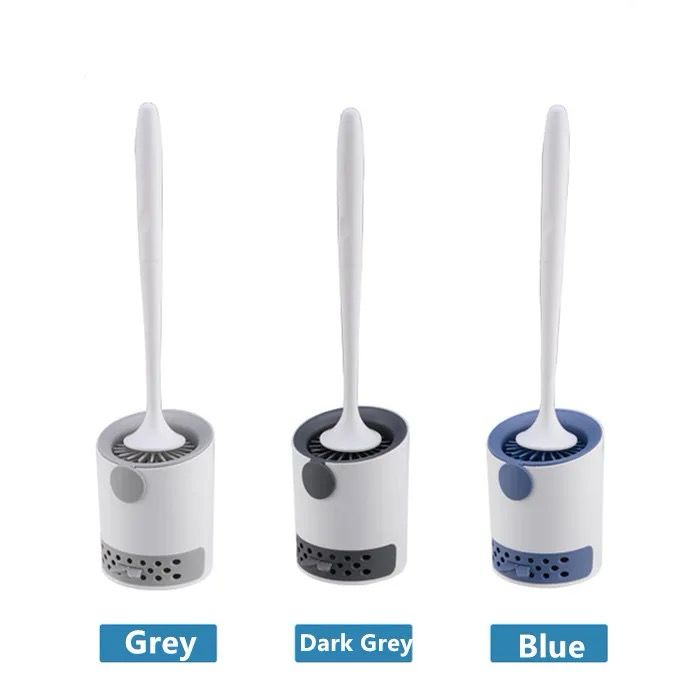 Silicone Bathroom Brush with Wall Mount Option