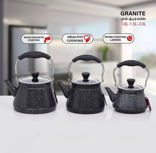 3-Piece Granite Teapot Set
