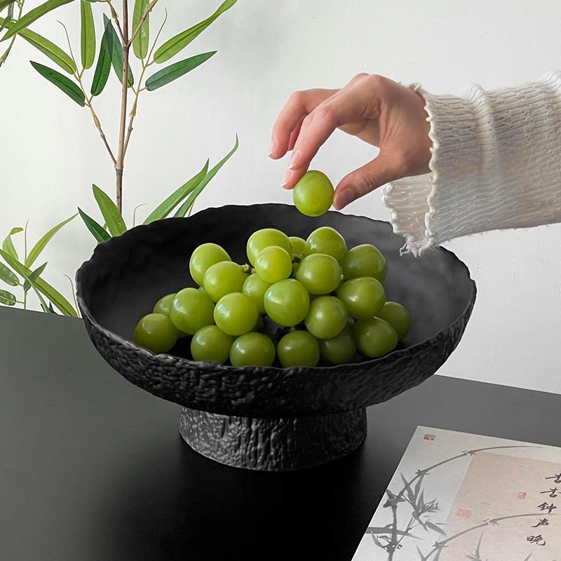 Decorative Glass Plate with Base – For Serving & Table Display