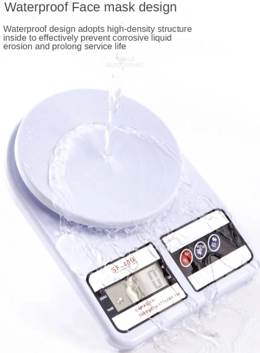 Electronic Kitchen Scale with Digital LCD Display