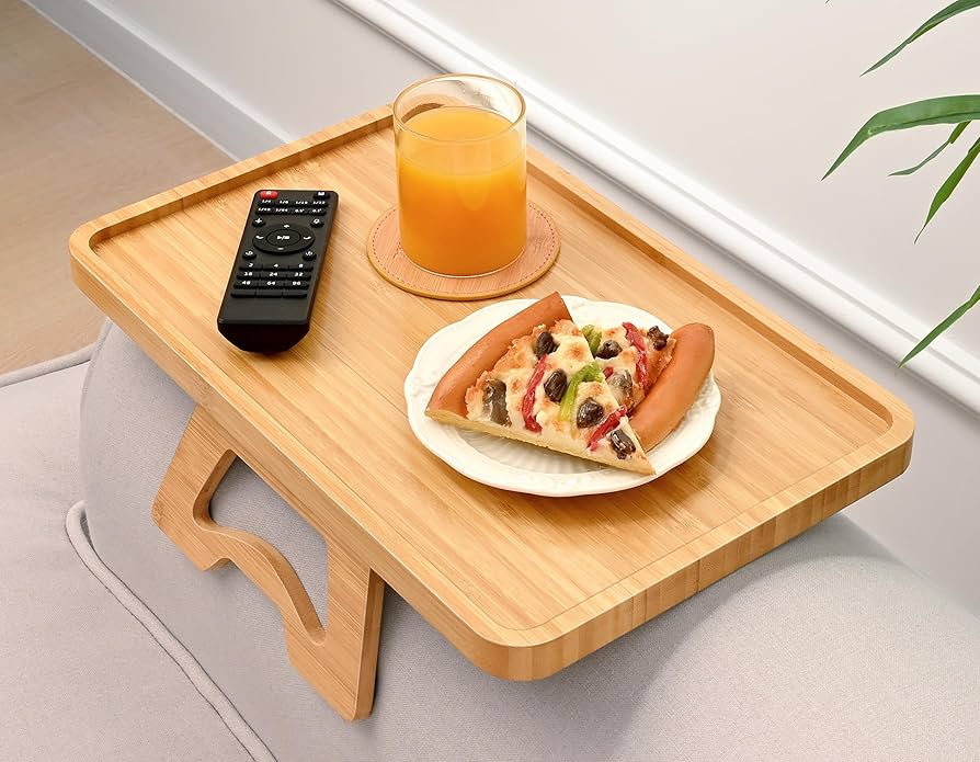 Bamboo Sofa Arm Tray Table