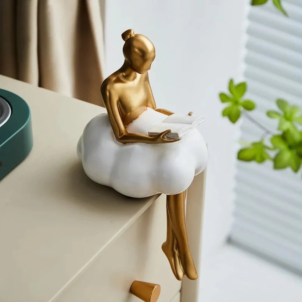 Art Statue Decor Abstract Cloud - Set Of 2