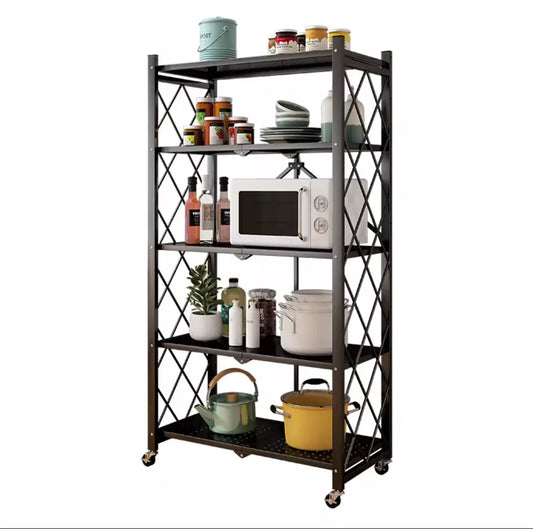 Foldable 5-Tier Storage Organizer Shelf