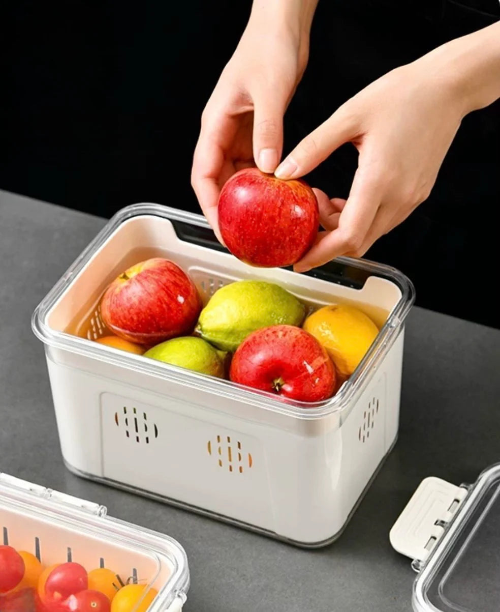 Refrigerator Organizer with Strainer – 2.5L Capacity