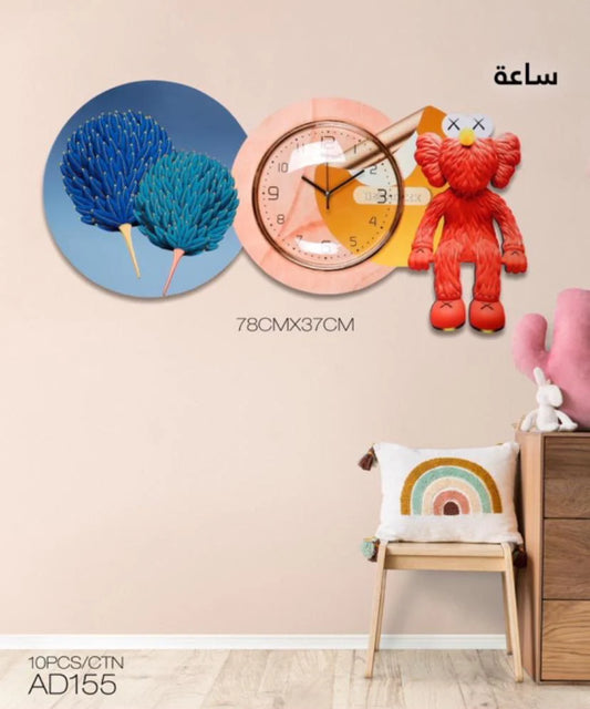 Turkish Wall Clock with Scenic Designs – Silent and Stylish