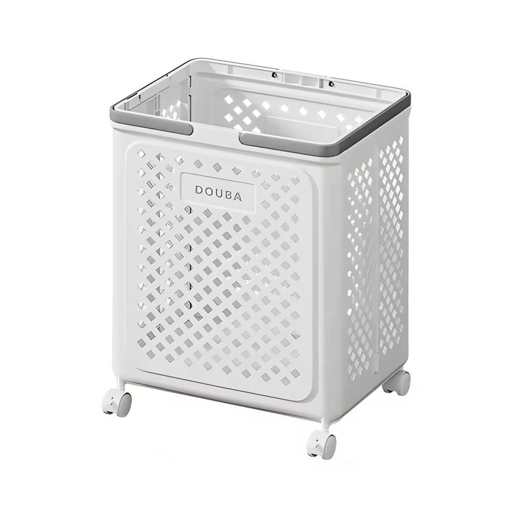 Foldable Laundry Basket with Wheels