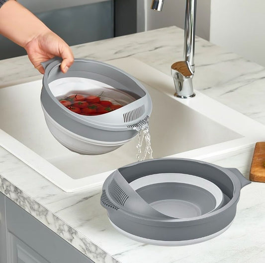 Foldable Silicone Rice Strainer – 3250ml Capacity