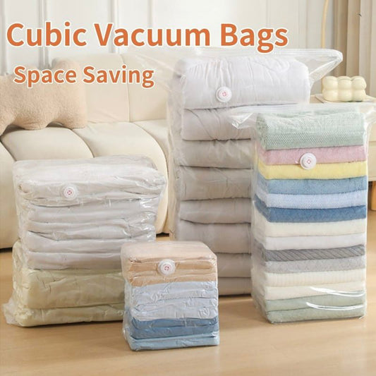 Reusable Vacuum Storage Bag – No Pump Needed