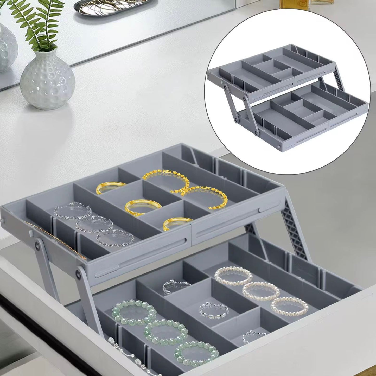 Two-Tier Adjustable Organizer
