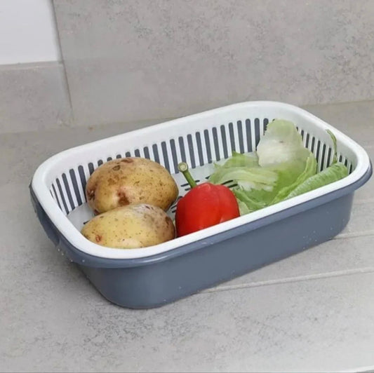 Plastic Vegetable and Fruit Colander – 37.5x26.5x8.5 cm
