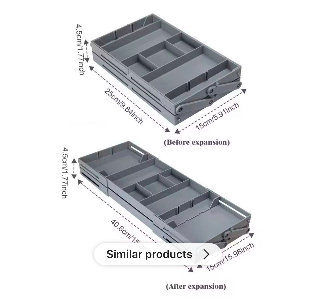 Two-Tier Adjustable Organizer